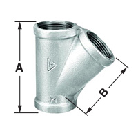 TÊ 45º FIG 0165