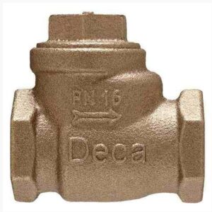 VÁLVULA DE RETENÇÃO HORIZONTAL BRONZE COM PORTINHOLA - FIG 049
