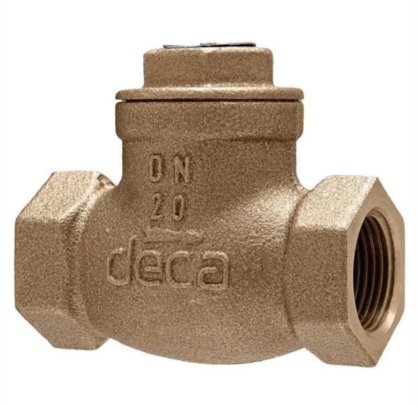 VÁLVULA DE RETENÇÃO HORIZONTAL BRONZE PISTÃO - FIG 041