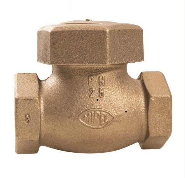 VÁLVULA DE RETENÇÃO HORIZONTAL BRONZE PISTÃO - FIG 046